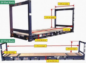  Flat rack container